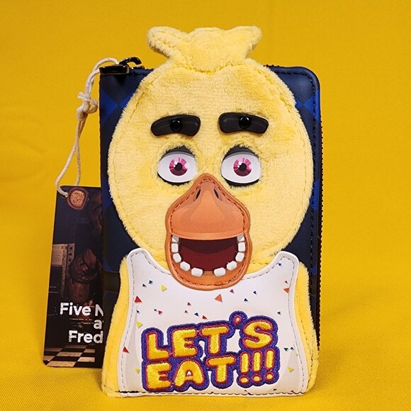 Loungefly Five Nights at Freddy's Chica Plush Cosplay Zip Around Wallet NEW - Picture 1 of 14